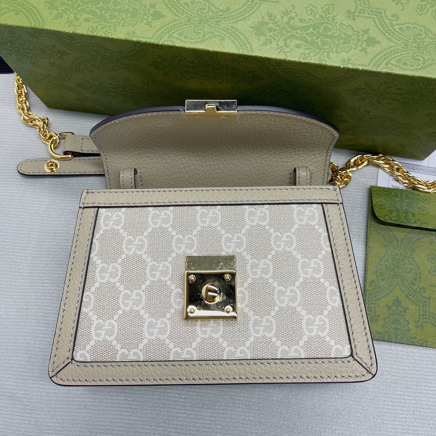 gg Ophidia gg Mini Shoulder Bag Beige For Women, Women’s Bags 6.9in/18cm gg 696180 UULAG 9682
