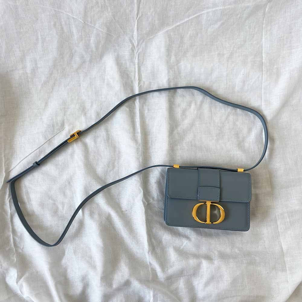 Dior micro 30 Montaigne blue crossbody bag