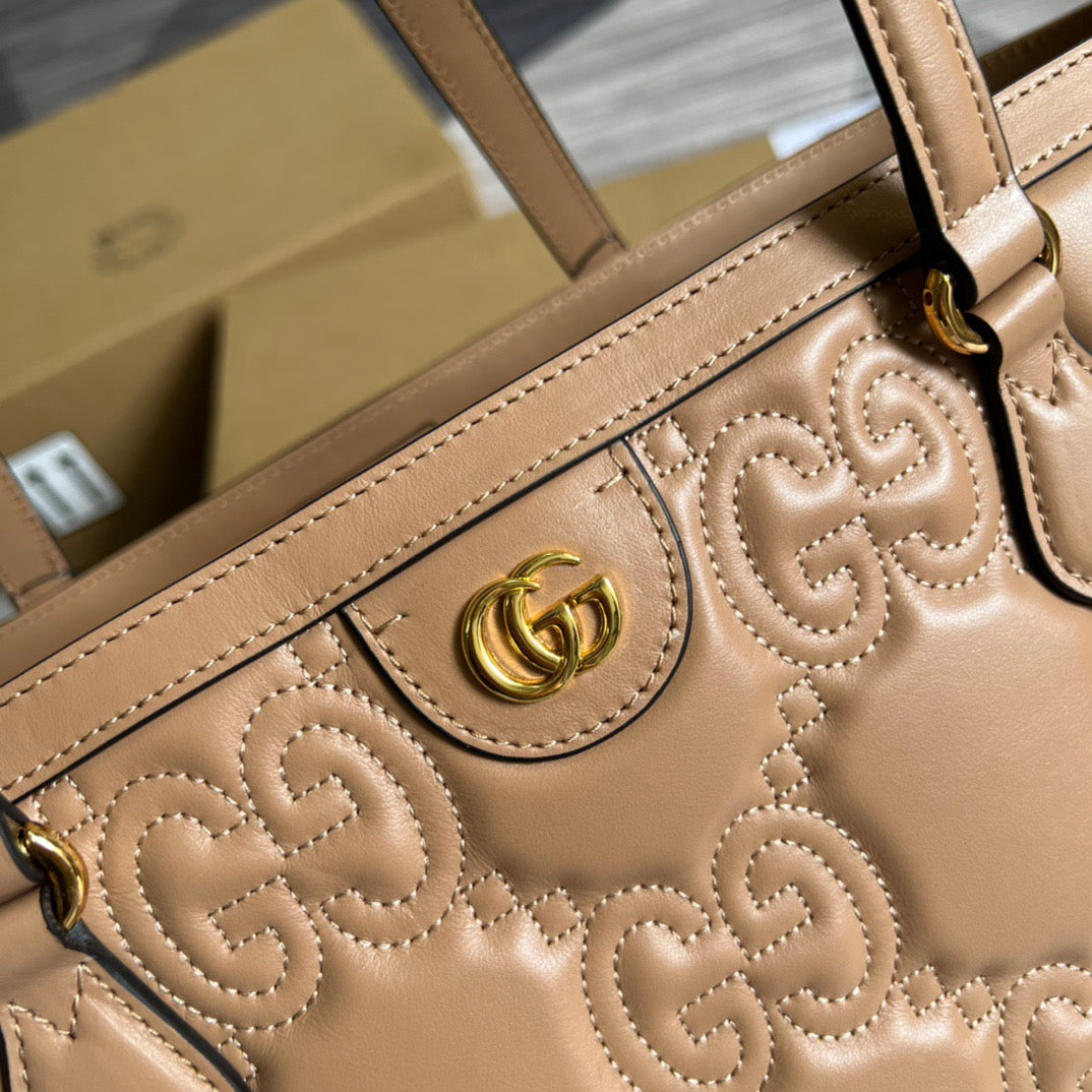 gg Medium Tote Beige For Women, Women’s Bags 15in/38cm gg 631685 UM8IG 9500