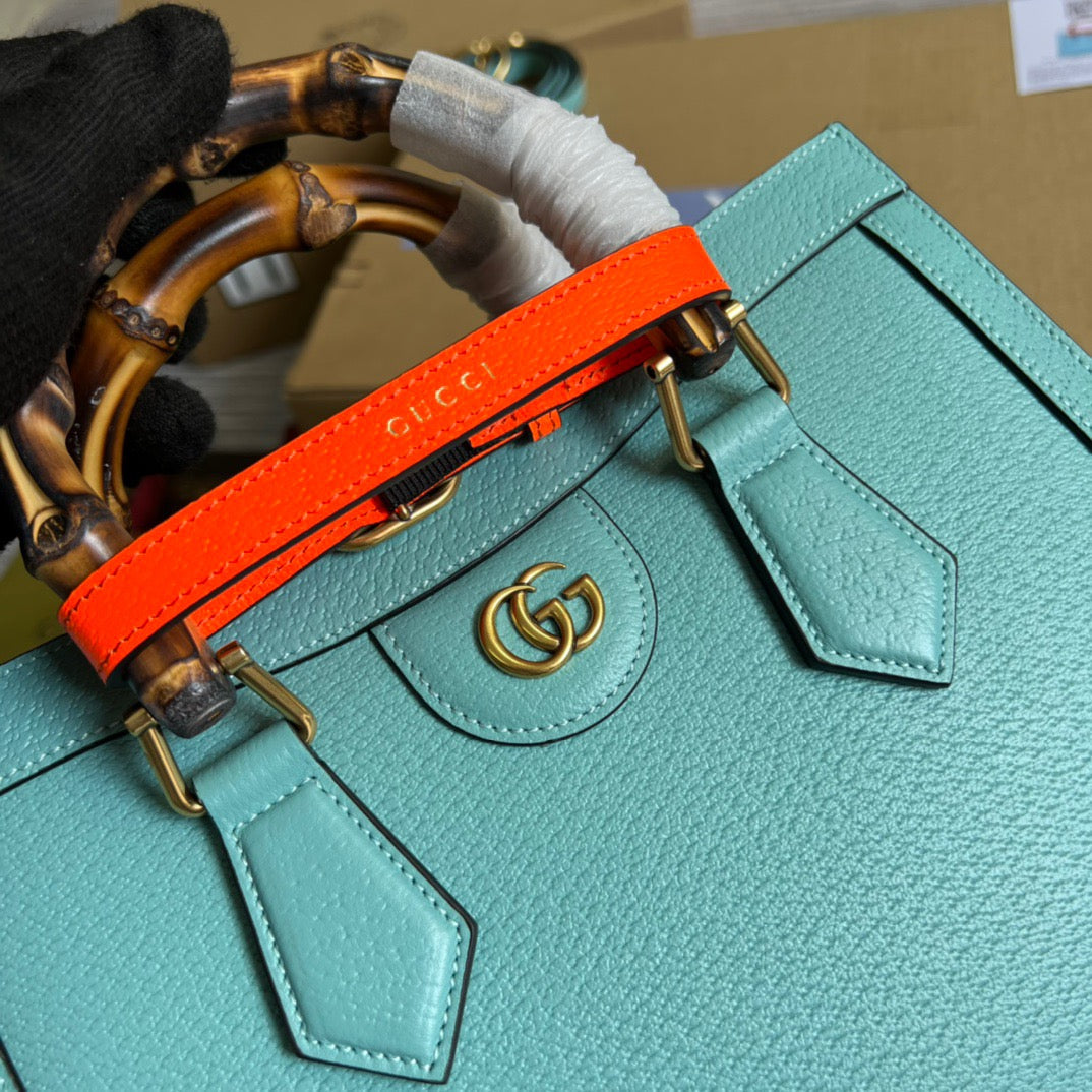gg Diana Small Tote Bag Light Blue For Women, Women’s Bags 11in/27cm gg