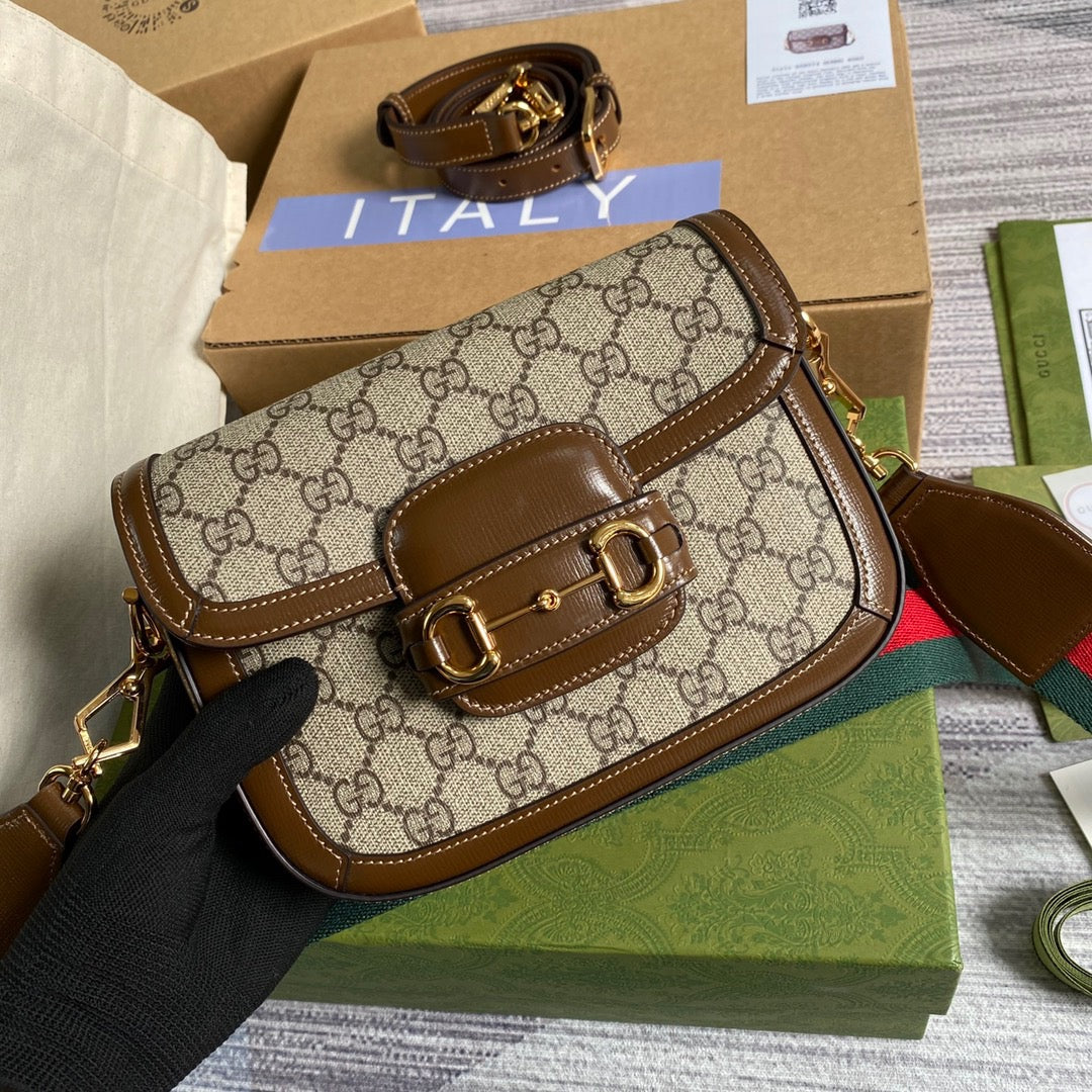 gg Horsebit 1955 gg Mini Bag Beige For Women, Women’s Bags 8in/21cm gg
