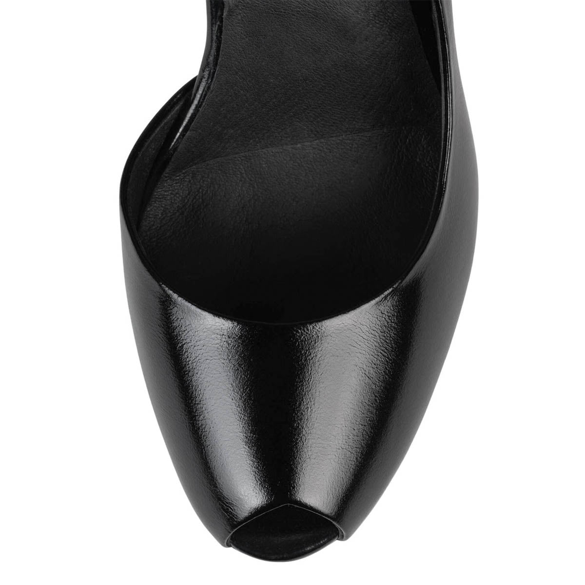 Elegant Slip-On Peep Toe Stiletto Heel Black Pumps for Women