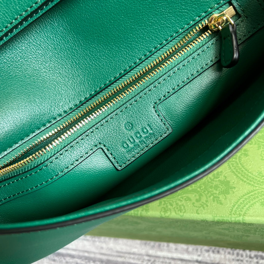 gg Blondie Shoulder Bag Green For Women, Women’s Bags 11in/28cm gg