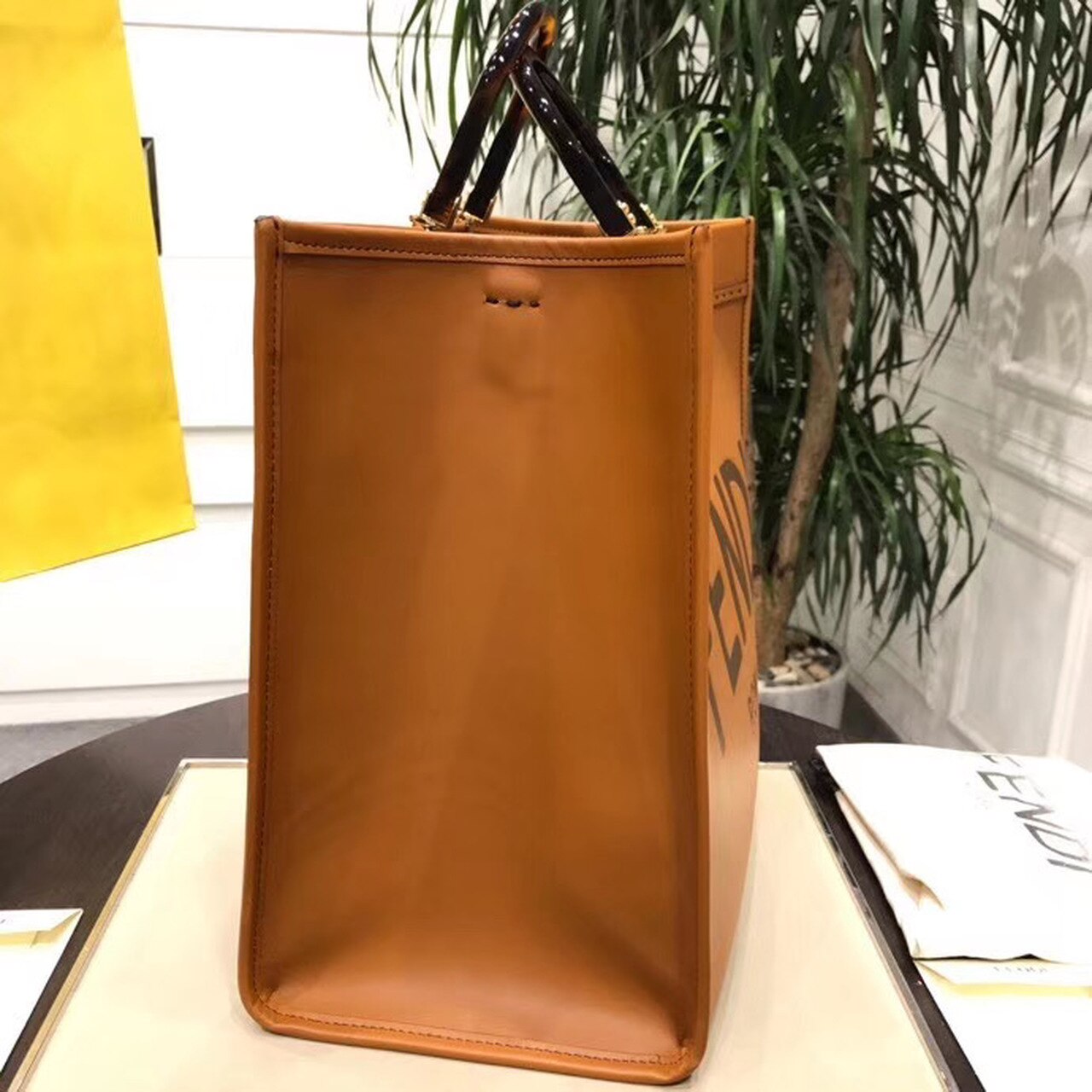 FI Sunshine Large Tote Bag Brown For Women, Handbags, Shoulder And Crossbody Bags 15.7in/40cm FF 8BH372ABVLF0PWZ