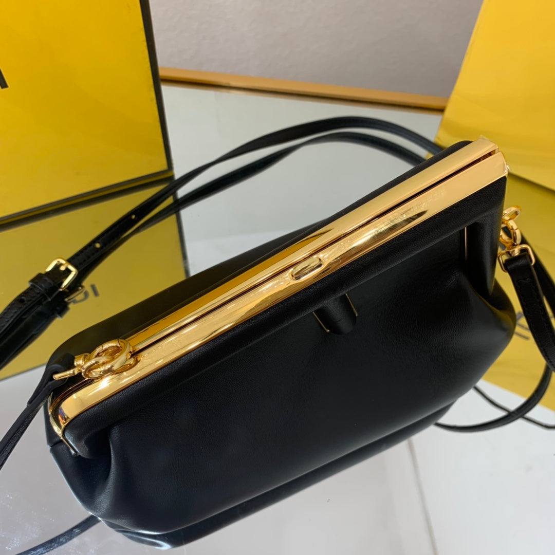 FI First Small Black For Women, HandBags, Shoulder And Crossbody Bags 10.2in/26cm FF 8BP129ABVEF0KUR