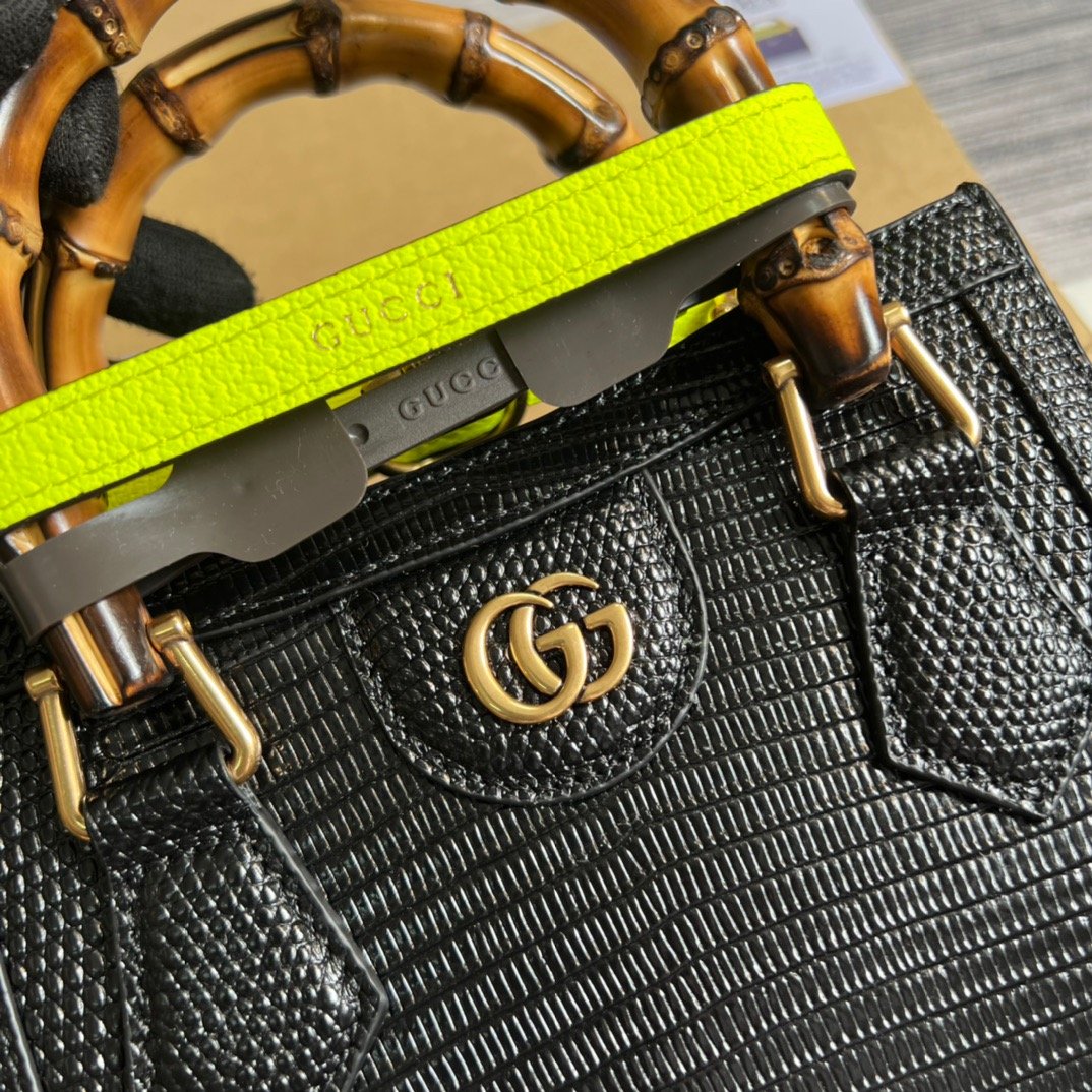 gg Lizard Mini Tote Bag Green For Women, Women’s Bags 7.9in/20cm gg