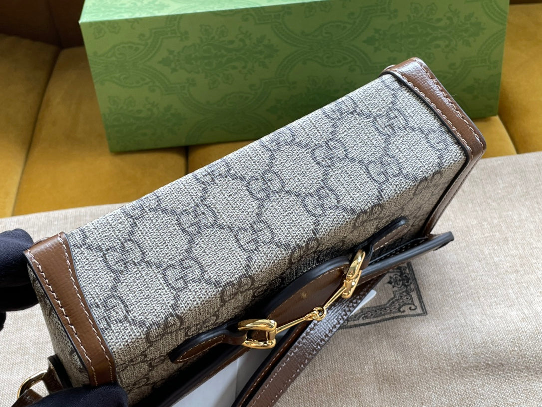 gg Children’s Horsebit 1955 Mini Bag Beige For Women, Women’s Bags 7in/18cm gg 699296 92TCG 8563