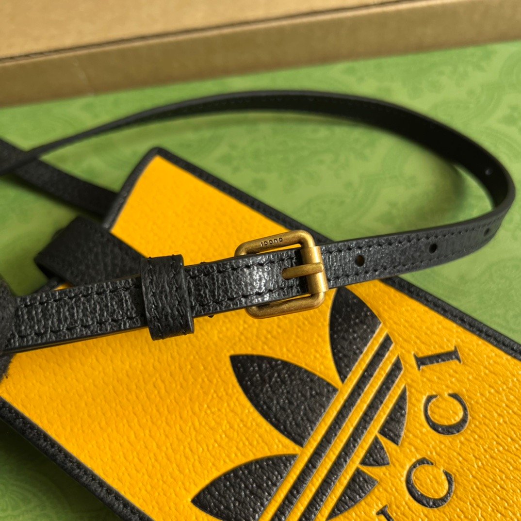 gg x Adidas Phone Case Yellow For Women, Women’s Bags 7.3in/18cm gg
