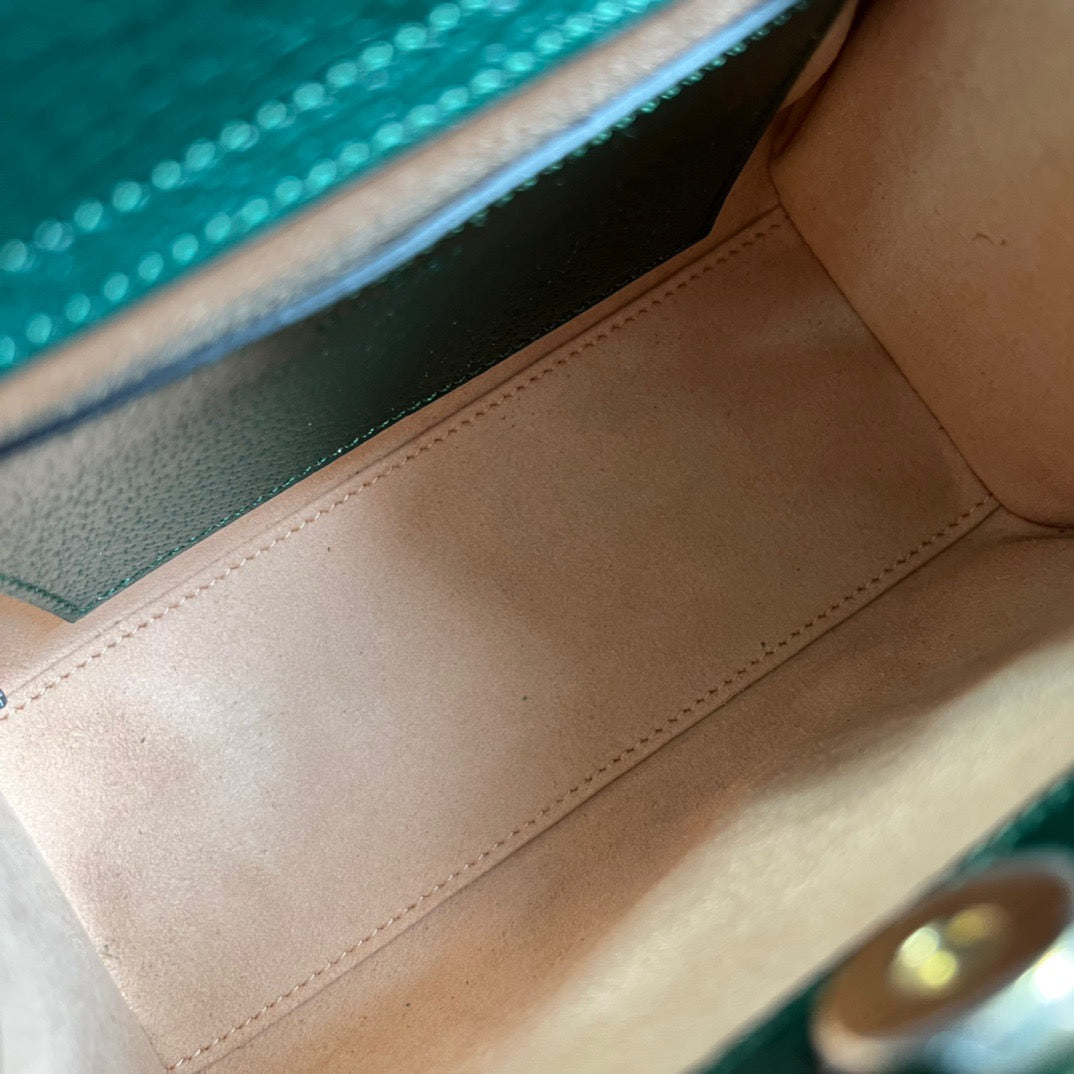 gg Diana Mini Tote Bag Green For Women, Women’s Bags 7.9in/20cm gg 702732 U3ZDT 3670
