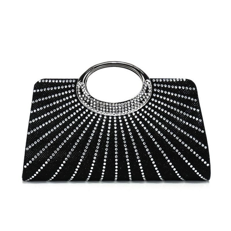 Diamond-Studded Bag Chain Handbag