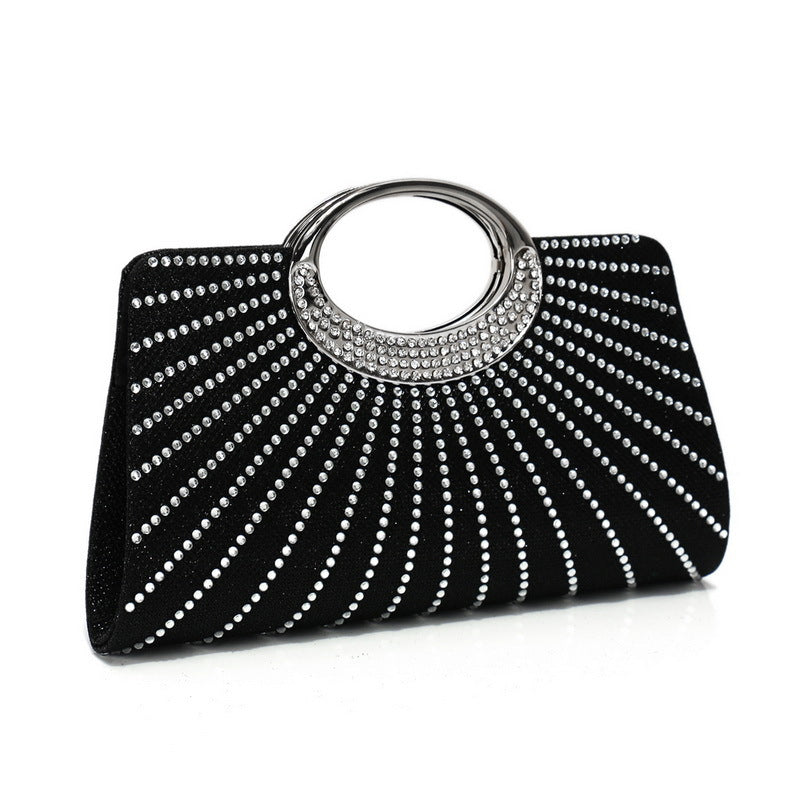 Diamond-Studded Bag Chain Handbag
