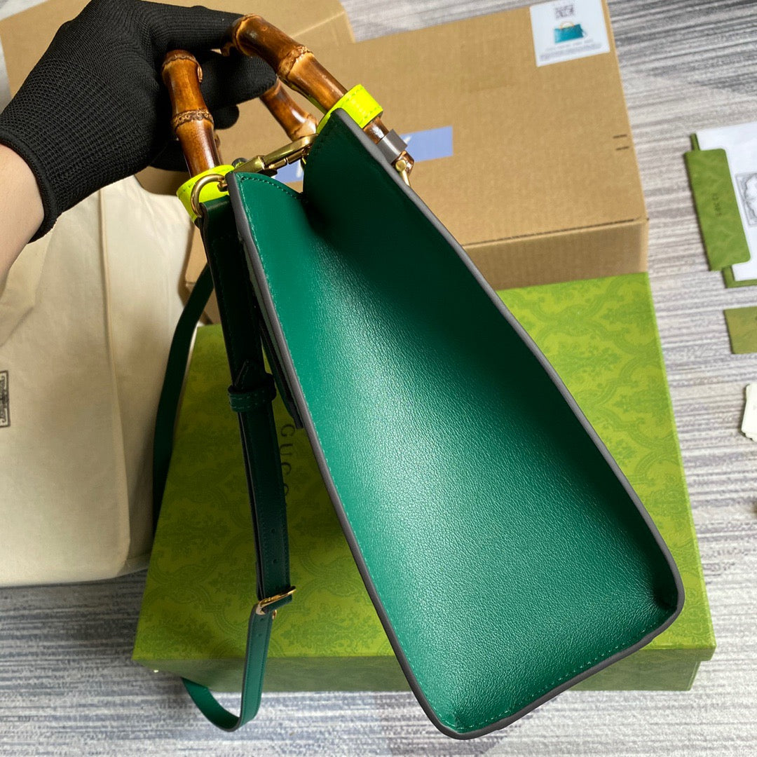 gg Diana Small Tote Bag Green For Women, Women’s Bags 11in/27cm gg 