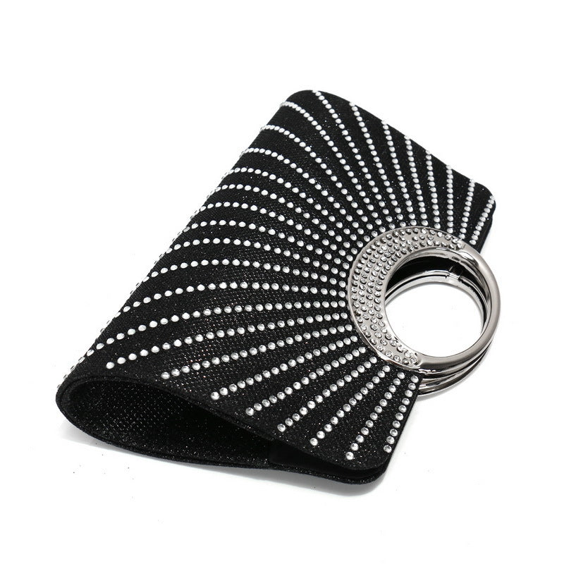 Diamond-Studded Bag Chain Handbag