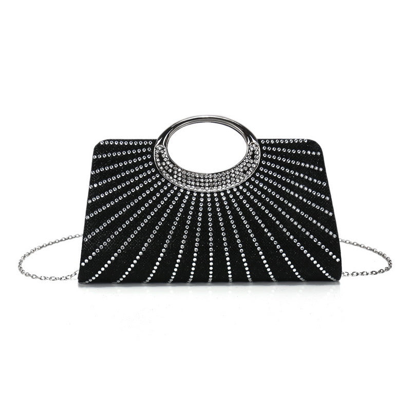 Diamond-Studded Bag Chain Handbag
