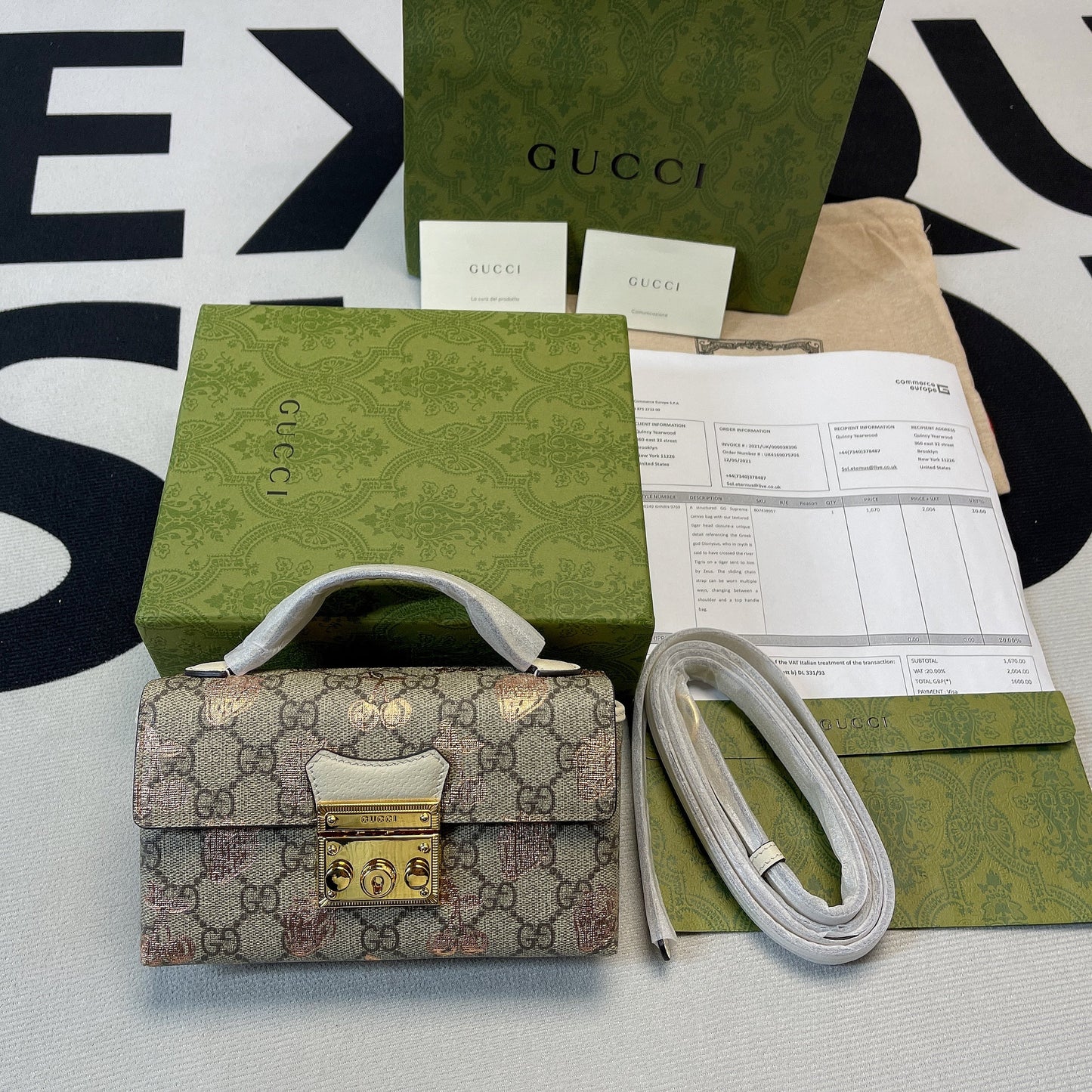 gg Padlock Mini Bag Beige For Women, Women’s Bags 7in/18cm gg