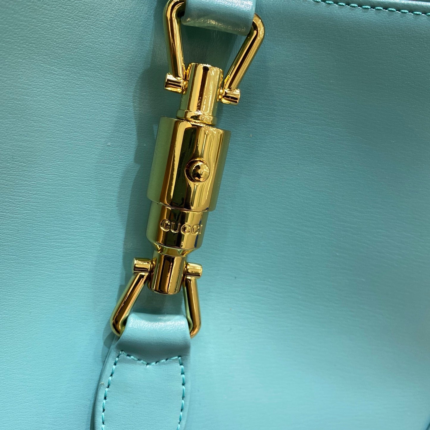 gg Jackie 1961 Small Shoulder Bag Light Blue For Women 10.8in/27.4cm gg 636709 10O0G 4933
