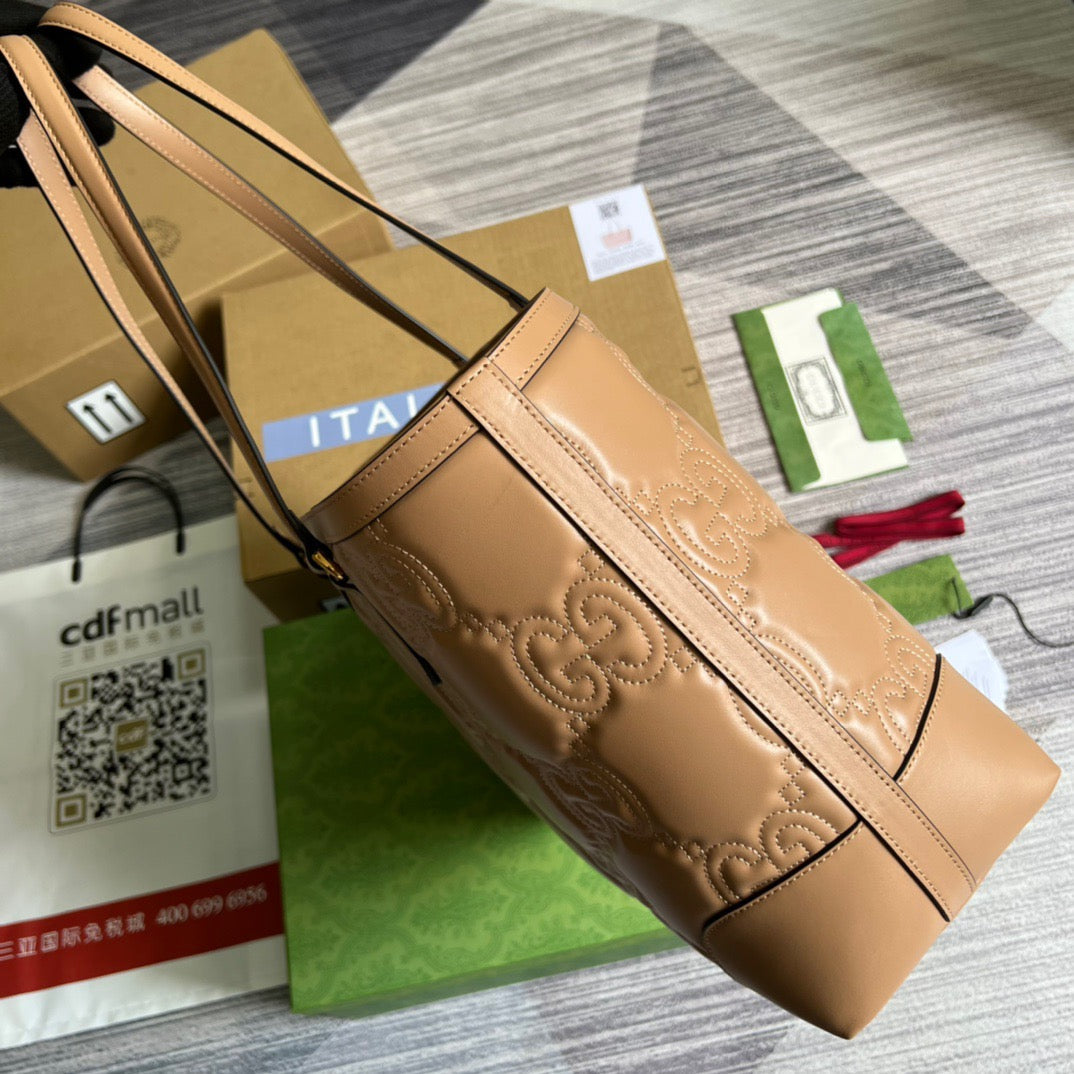 gg Medium Tote Beige For Women, Women’s Bags 15in/38cm gg 631685 UM8IG 9500