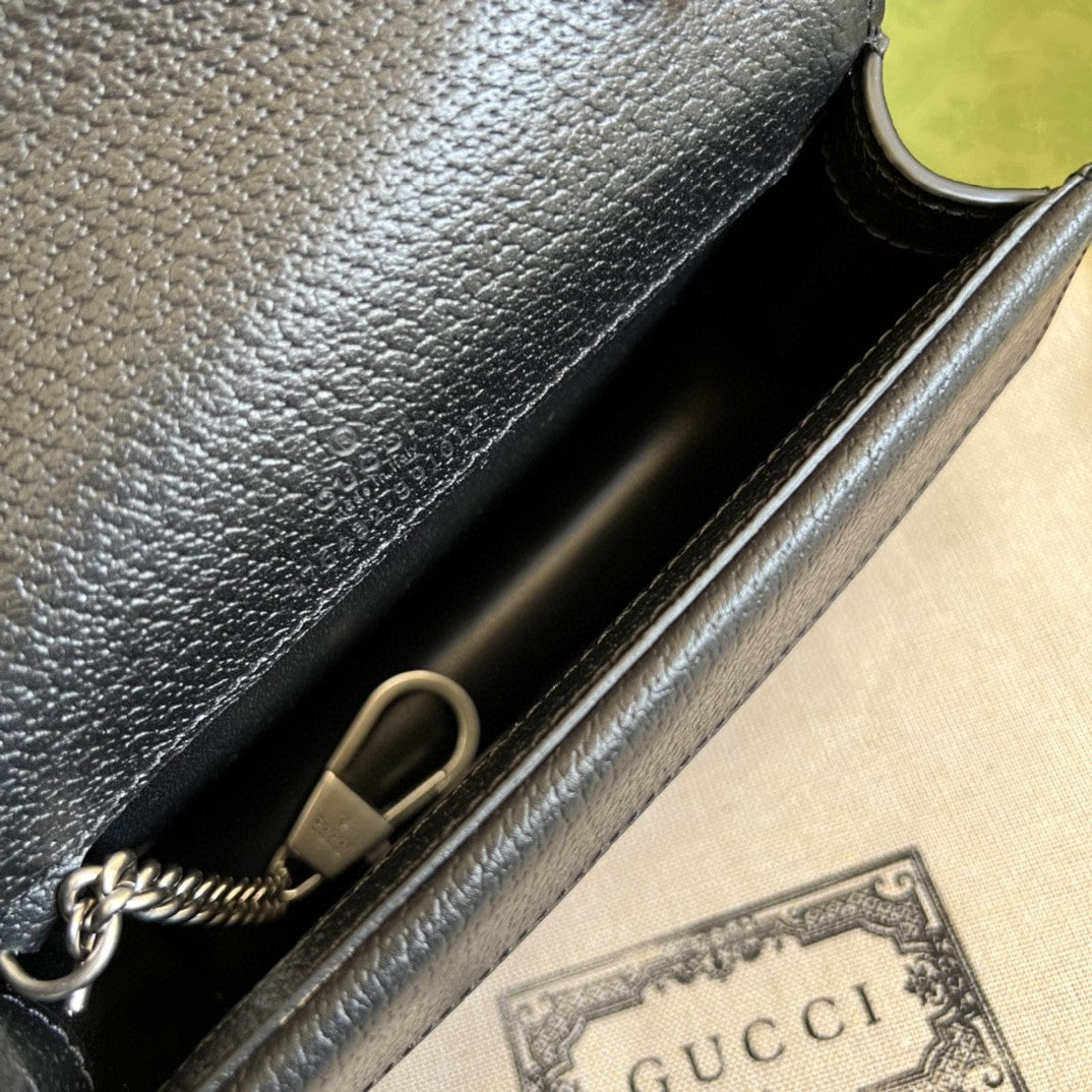 Dionysus gg Super Mini Bag Black And Ivory gg Denim Jacquard For Women 6.5in/17cm 476432