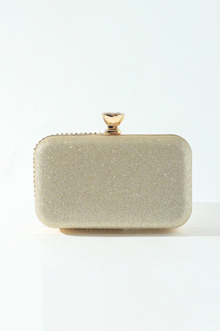 Diamond-Studded Dinner Clutch Bag Shiny Chain Crossbody Handbag
