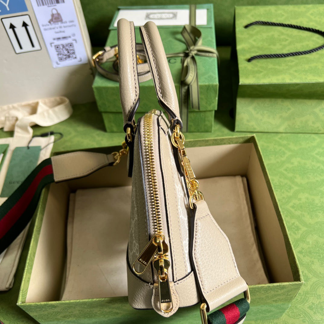 gg Horsebit 1955 gg Mini Bag Beige For Women, Women’s Bags 7.9in/20cm gg 677212 UULAG 9682