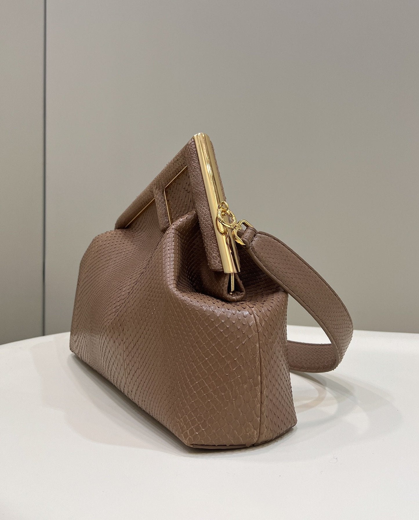 FI First Small Beige Bag For Woman 26cm/10in