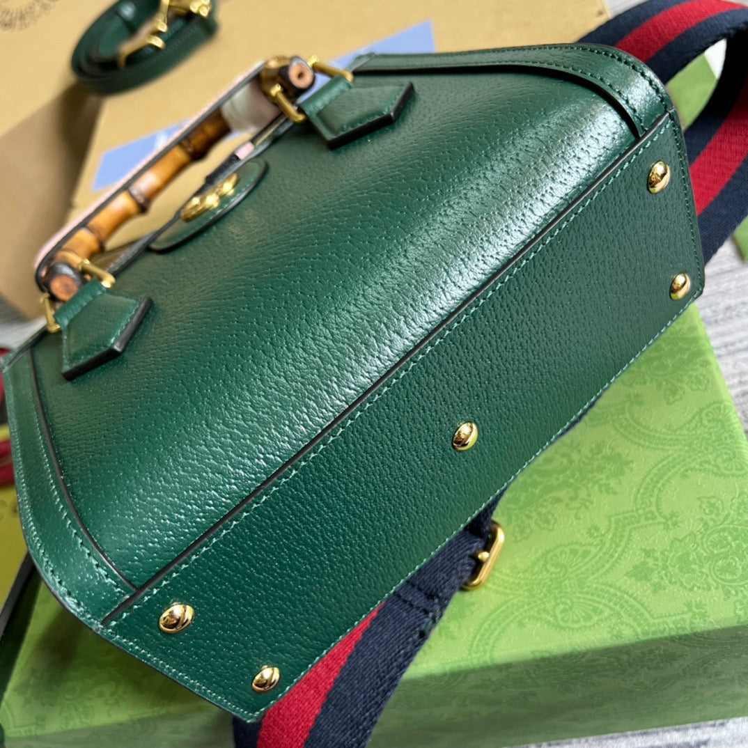 gg Diana Mini Tote Bag Green For Women, Women’s Bags 7.9in/20cm gg 702732 U3ZDT 3670