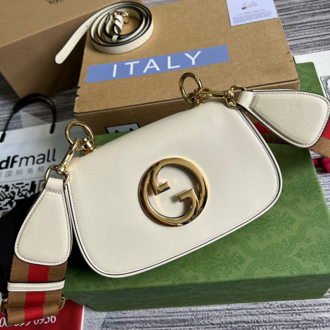 gg Blondie Mini Bag White For Women, Women’s Bags 8.7in/22cm gg 698643 UXXAG 9161