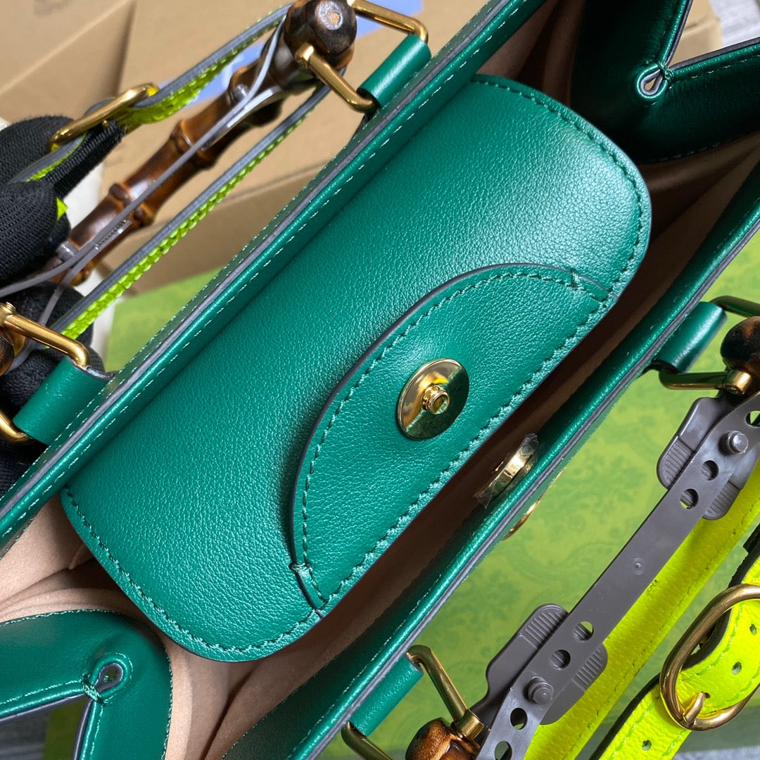 gg Diana Small Tote Bag Green For Women, Women’s Bags 11in/27cm gg 