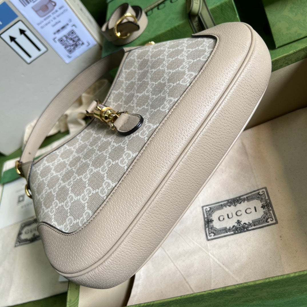 gg Jackie 1961 Small gg Shoulder Bag Beige For Women, Women’s Bags 11in/28cm gg 678843 UULAG 9682