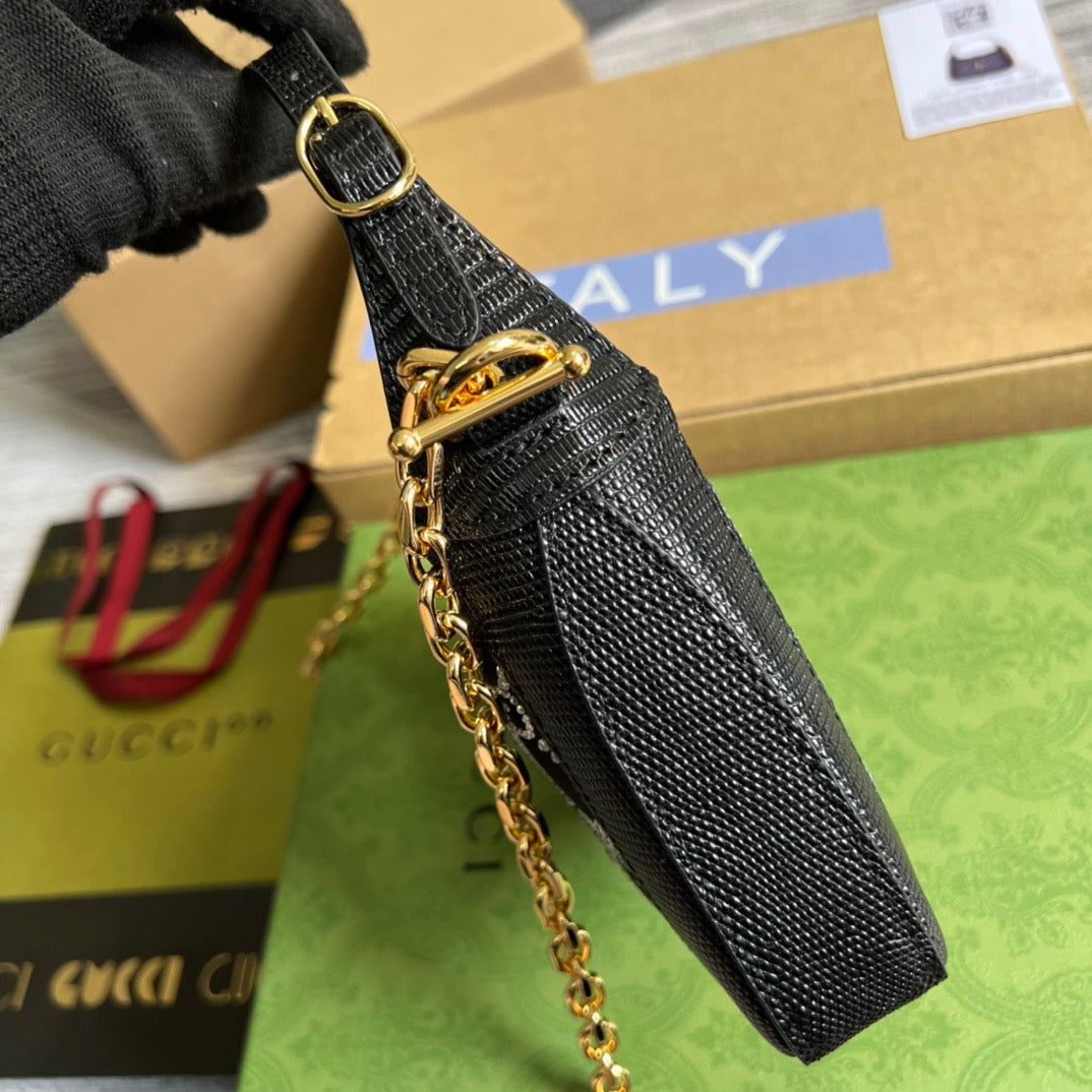 gg Jackie 1961 Mini Shoulder Bag Black For Women, Women’s Bags 7.5in/19cm gg