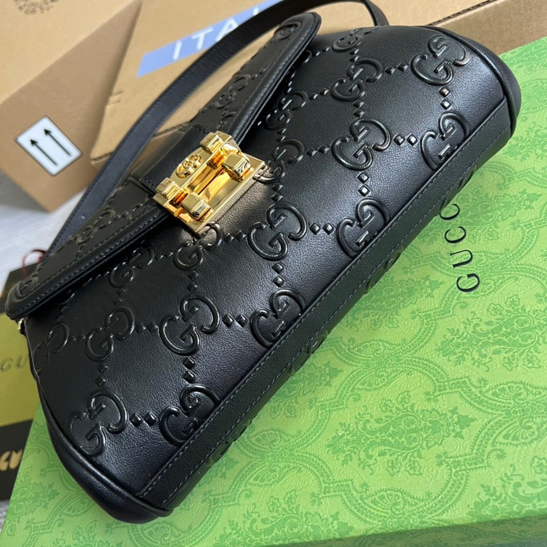 gg Small gg Top Handle Bag Black For Women, Women’s Bags 17.7in/19cm gg 675791 UD9AG 1000