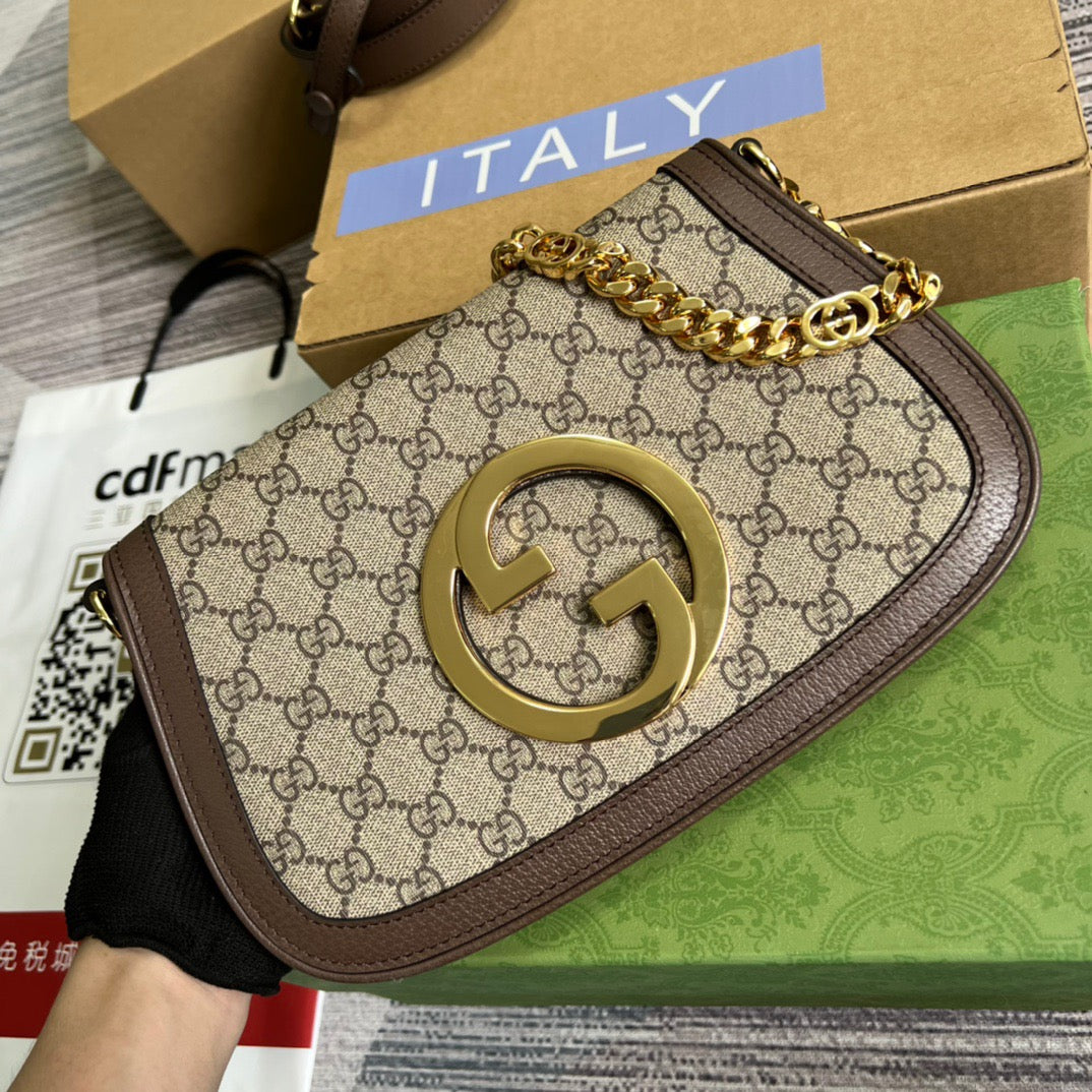 gg Blondie Shoulder Bag Beige For Women, Women’s Bags 11in/28cm gg 699268 K9GSG 8358