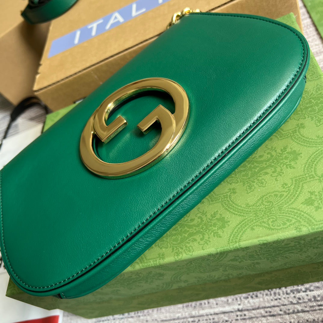 gg Blondie Shoulder Bag Green For Women, Women’s Bags 11in/28cm gg