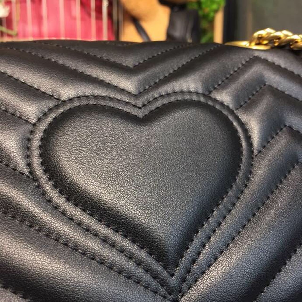 gg Marmont Matelassé Mini Bag Black Matelassé Chevron For Women 8.5in/22cm gg 446744 DTDIT 1000