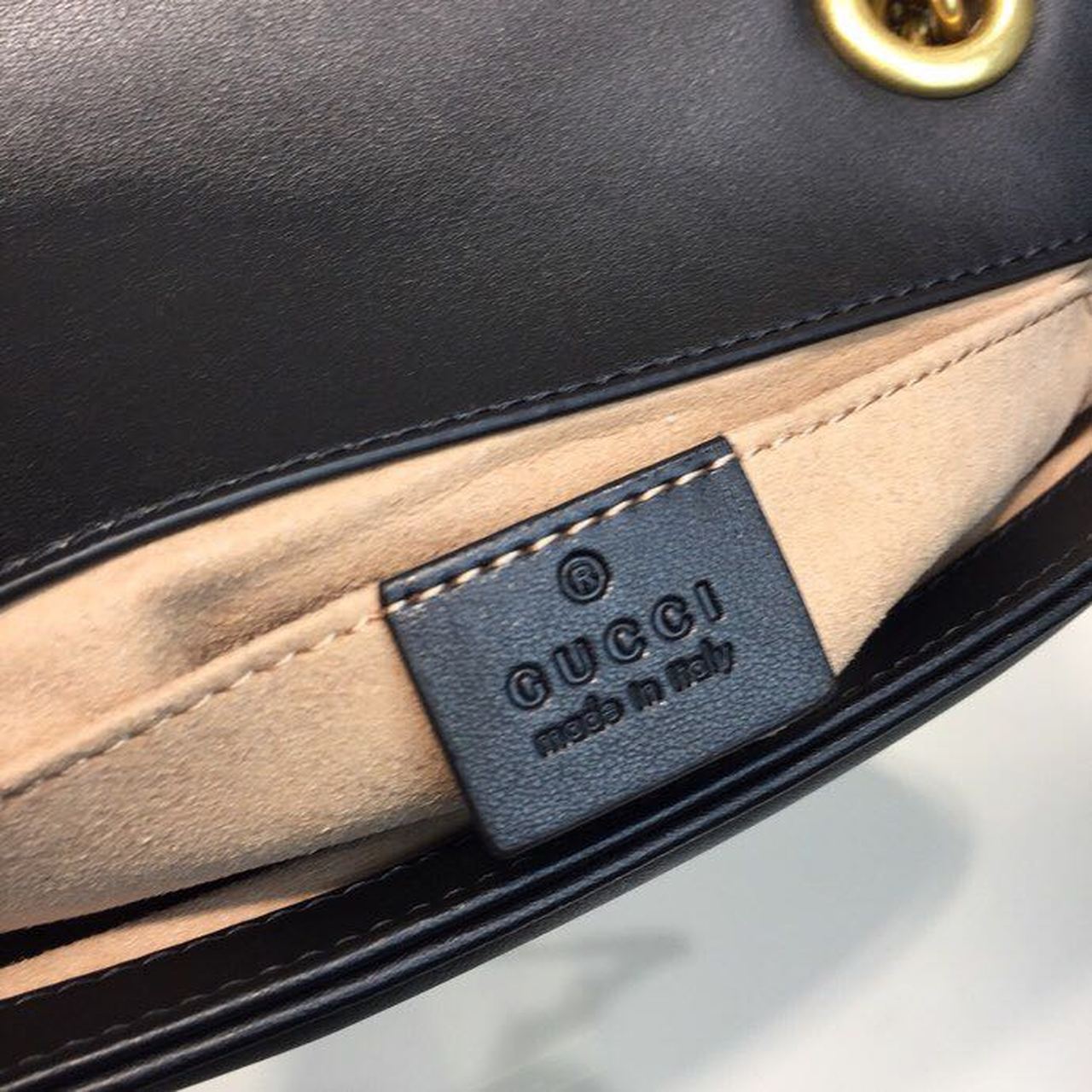 gg Marmont Matelassé Mini Bag Black Matelassé Chevron For Women 8.5in/22cm gg 446744 DTDIT 1000
