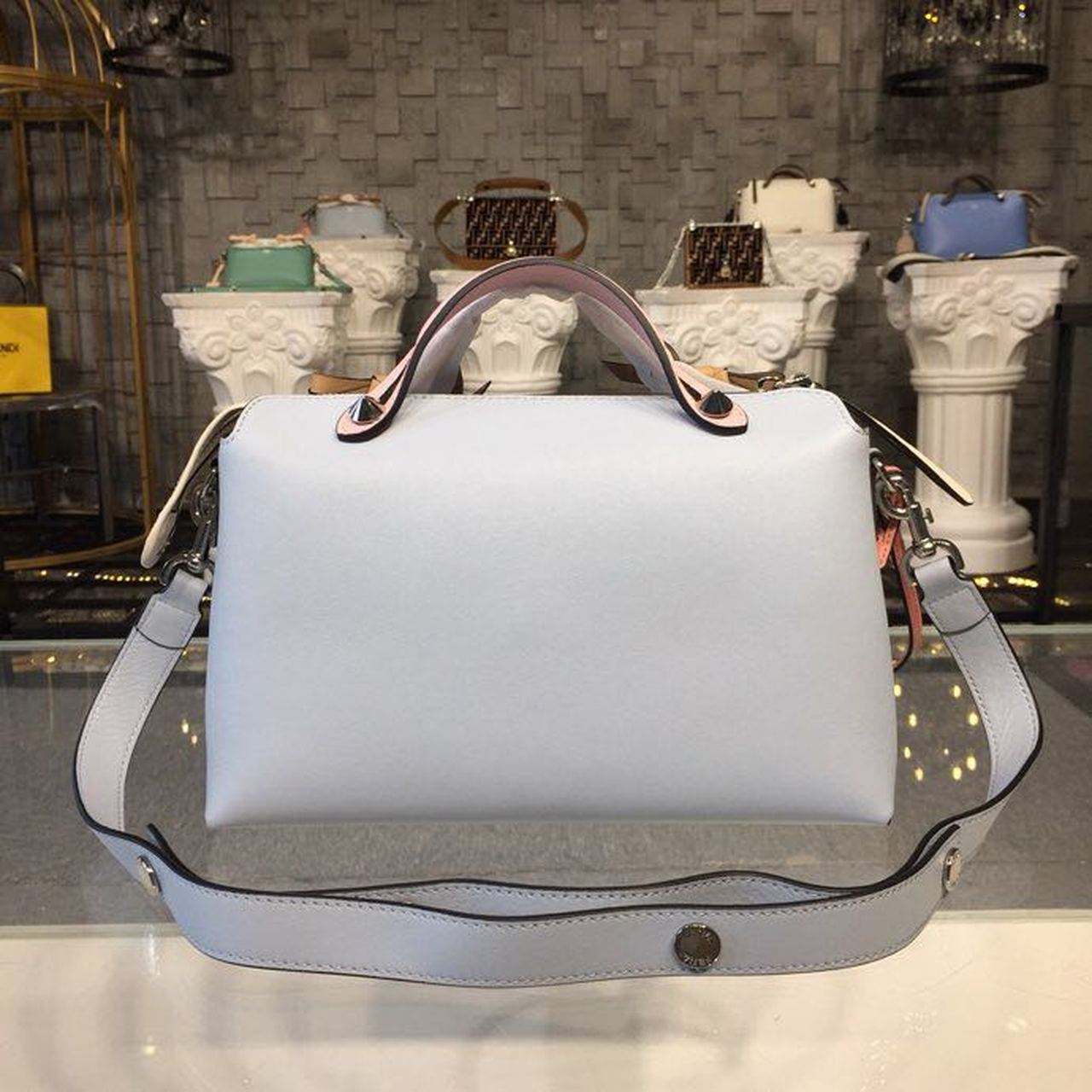 FI By The Way Medium Light Blue For Women, Hangbags, Shoulder And Crossbody Bags 11.4in/29cm FF 8BL146