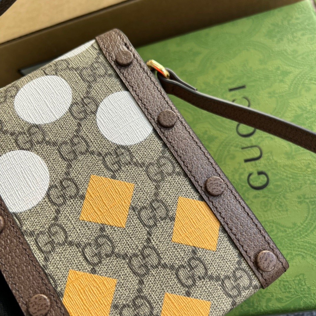 gg Horsebit 1955 Mini Bag Beige And Ebony gg Supreme Canvas With Geometric Print For Women 6.7in/17cm gg 625615 UQHFG 8679
