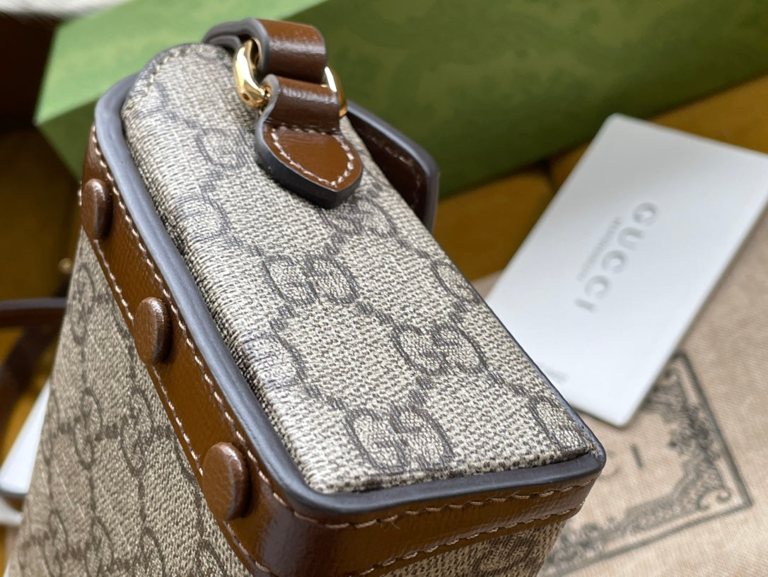 gg Children’s Horsebit 1955 Mini Bag Beige For Women, Women’s Bags 7in/18cm gg 699296 92TCG 8563