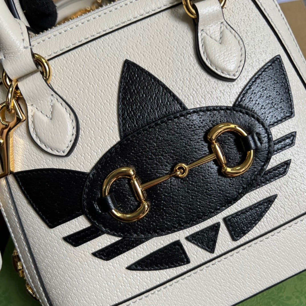 gg x Adidas Horsebit 1955 Mini Bag White For Women, Women’s Bags 7.9in/20cm gg 677212 U3ZDG 8727