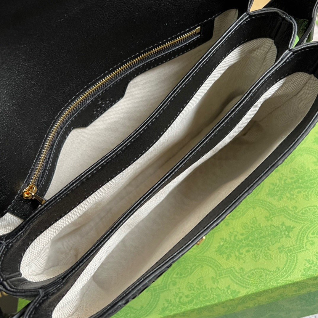 gg Small gg Top Handle Bag Black For Women, Women’s Bags 17.7in/19cm gg 675791 UD9AG 1000