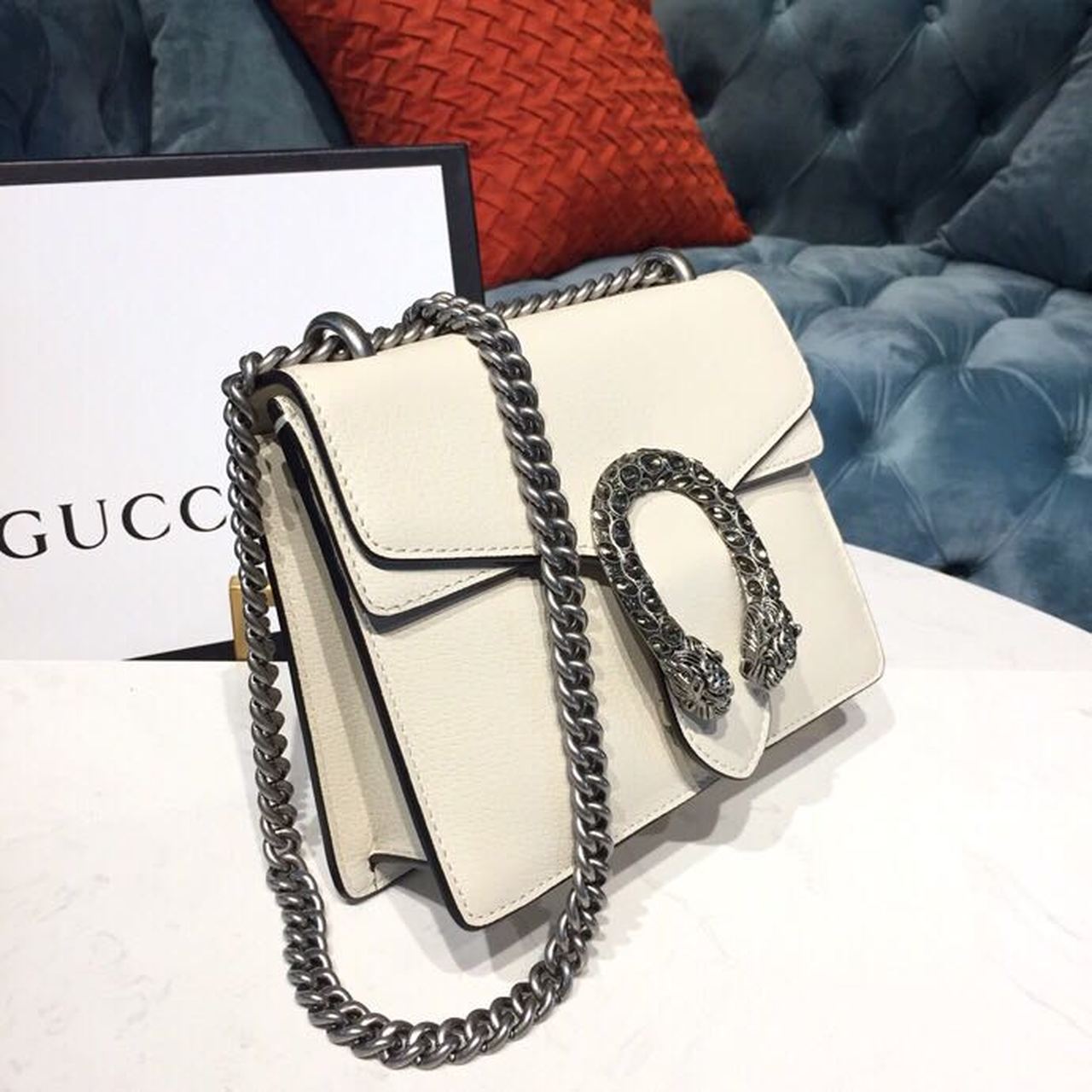 gg Dionysus Mini Bag White For Women 8in/20cm gg 421970 0K7JN 9680