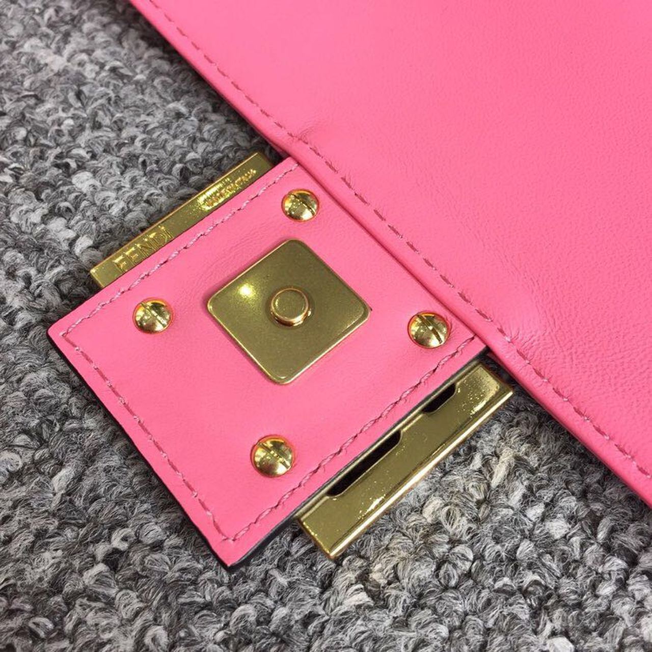 FI Baguette Nappa Pink For Women, Handbags, Shoulder And Crossbody Bags 10.6in/27cm FF 8BR600