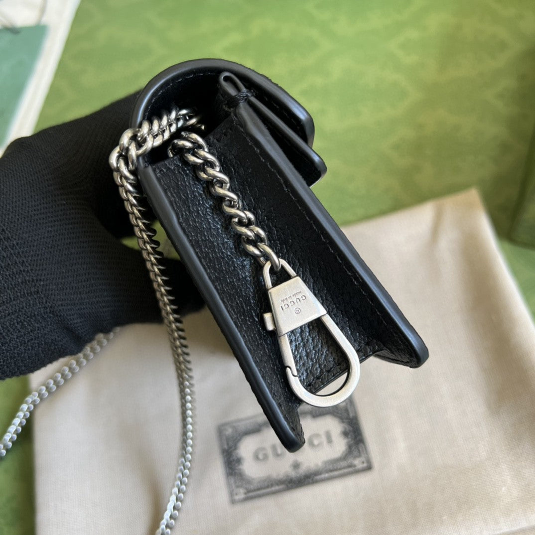 Dionysus gg Super Mini Bag Black And Ivory gg Denim Jacquard For Women 6.5in/17cm 476432