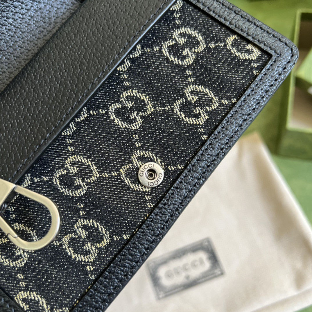 Dionysus gg Super Mini Bag Black And Ivory gg Denim Jacquard For Women 6.5in/17cm 476432