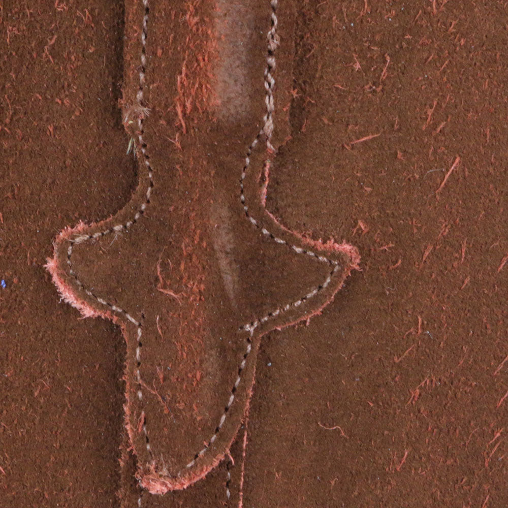 Embroidered Knee-High Block Heel Brown Cowboy Boots for Women