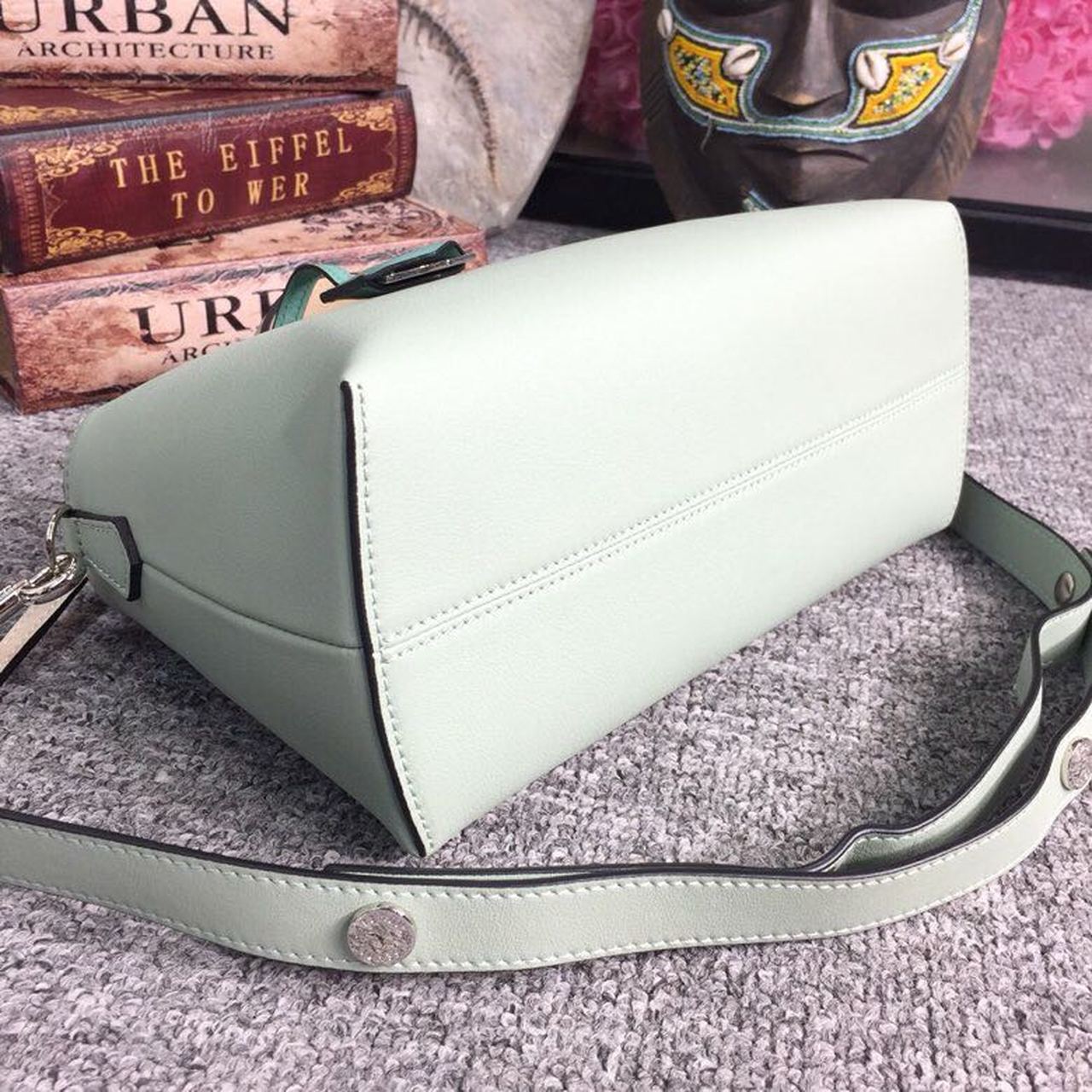 FI By The Way Medium Bag Mint Green For Women, Handbags, Shoulder And Crossbody Bags 10.6in/27cm FF 8BL1461