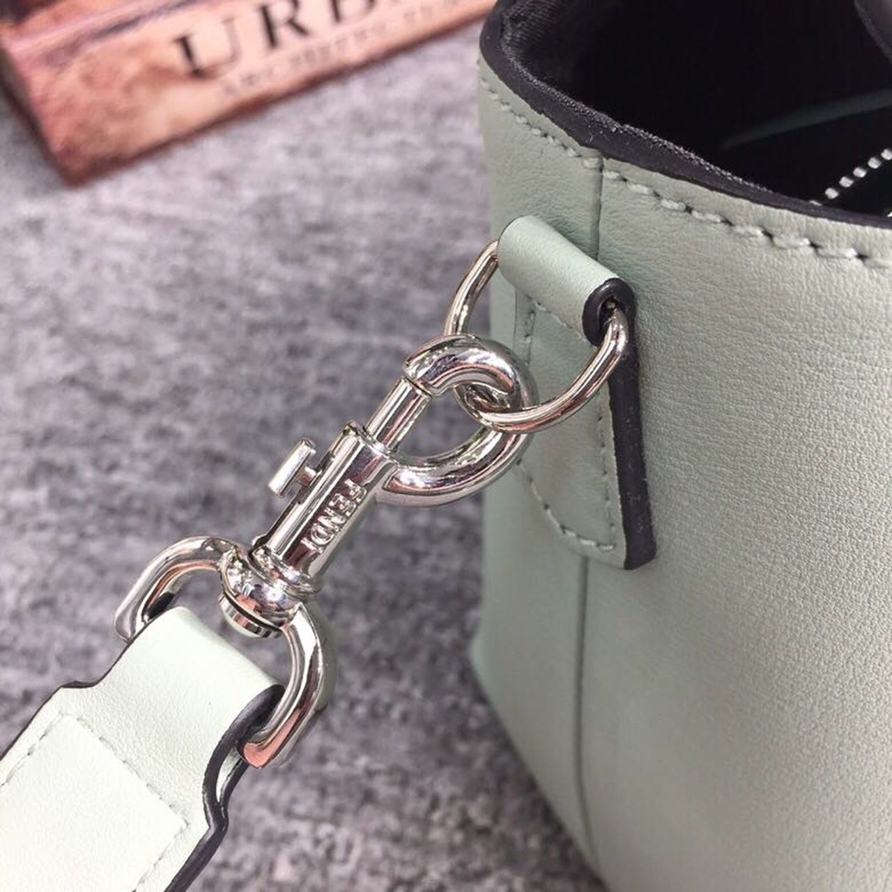 FI By The Way Medium Bag Mint Green For Women, Handbags, Shoulder And Crossbody Bags 10.6in/27cm FF 8BL1461