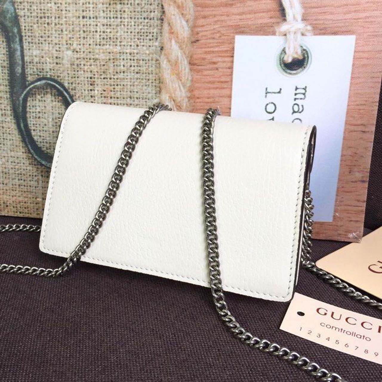 gg Dionysus Super Mini Bag White For Women 6.5in/16cm gg 476432 CAOGM 9174