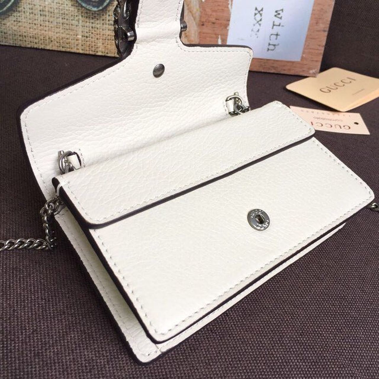 gg Dionysus Super Mini Bag White For Women 6.5in/16cm gg 476432 CAOGM 9174