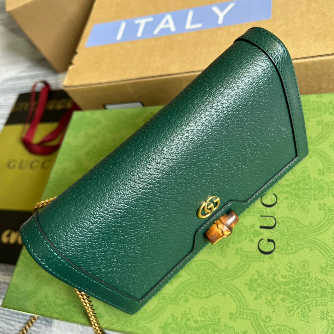 gg Diana Mini Bag With Bamboo Green For Women, Women’s Bags 7.5in/19cm gg 696817 DJ20T 3120